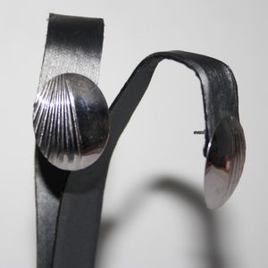 Vintage silver retro earrings